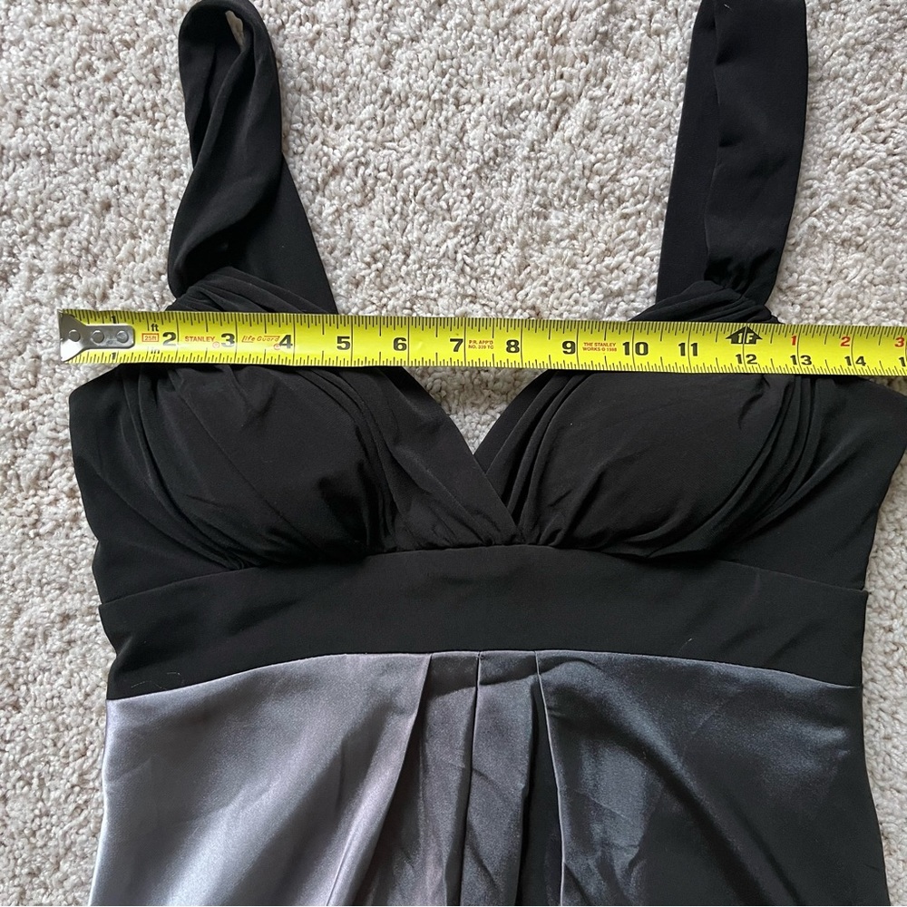 Cache Y2K Babydoll Dress Sz 6 Vintage Satin Bubble Hem Whimsigoth Burnout Ombré - Picture 11 of 15